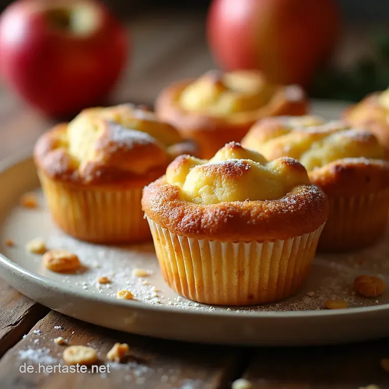 Saftige Apfelzimtmuffins Mit Knusprigen Streuseln presentation
