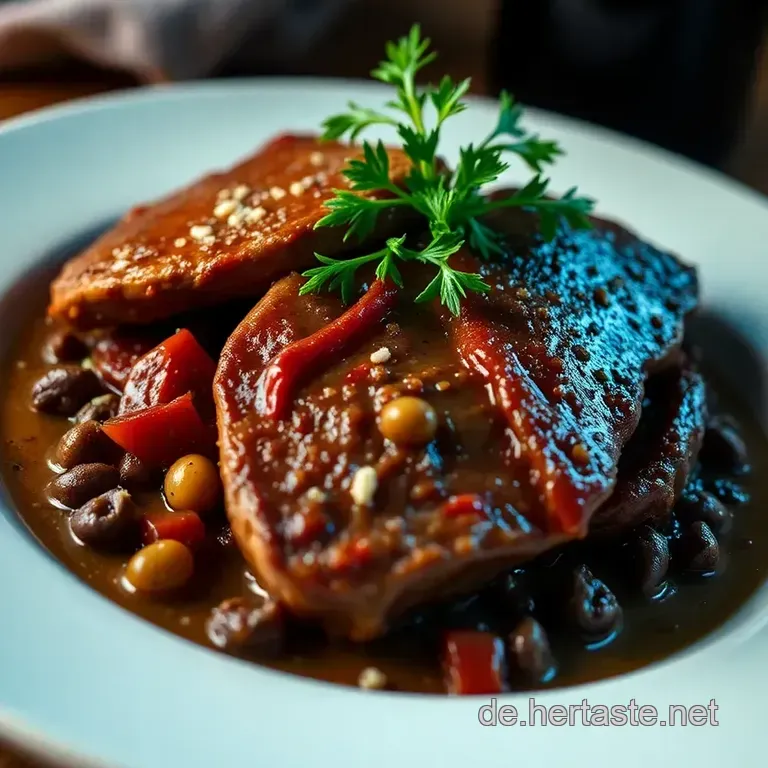 Saftige Barbarie Entenbrust Mit Einer Rotweinreduktion presentation