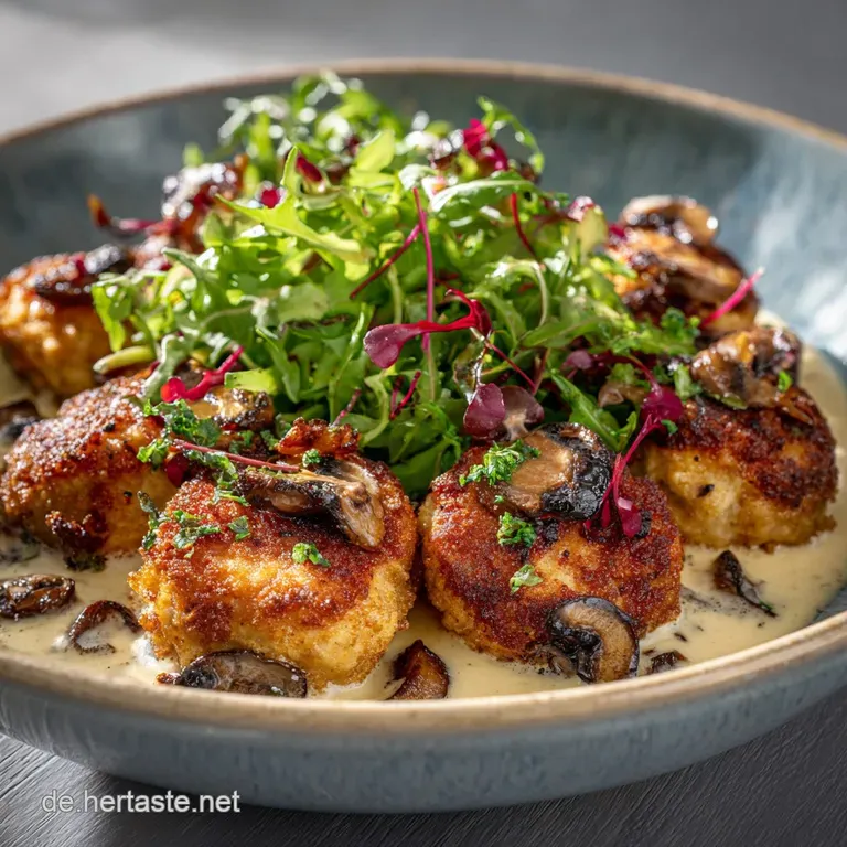Champignon Frikadellen: Der Saftige Fleischlose Buletten-Klassiker presentation