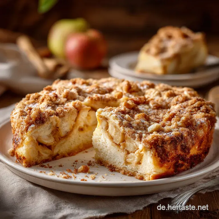Apfelkuchen Mit Streusel: Omas Saftiger Wochenend-R&uuml;hrkuchen presentation