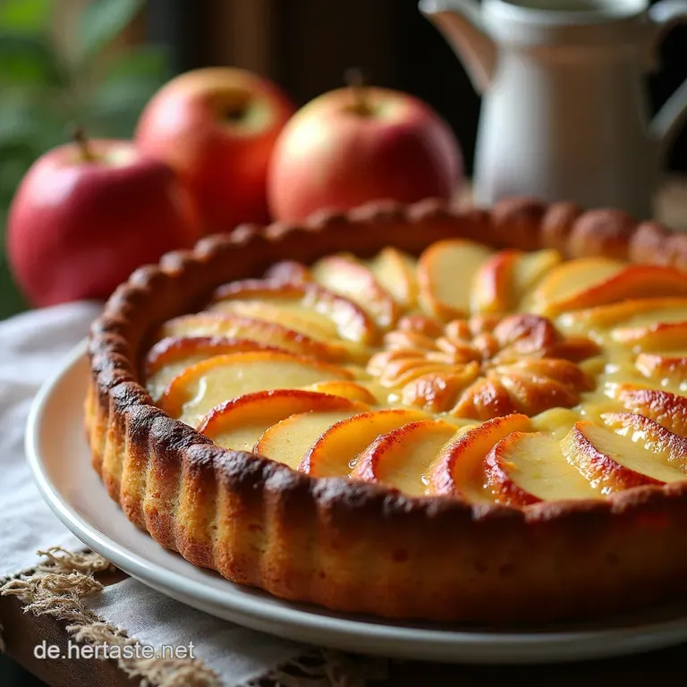 Saftiger Apfelstreuselkuchen Vom Blech Omas Rezept presentation