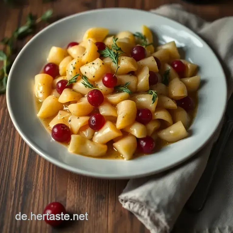 Saftiger Rehr&uuml;cken Mit Rotwein-Preiselbeersauce presentation