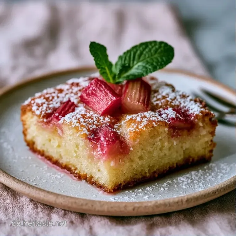 Ein St&uuml;ck heller Kuchen auf wei&szlig;em Porzellan, best&auml;ubt mit feinem Puderzucker und garniert mit frischen Beeren.