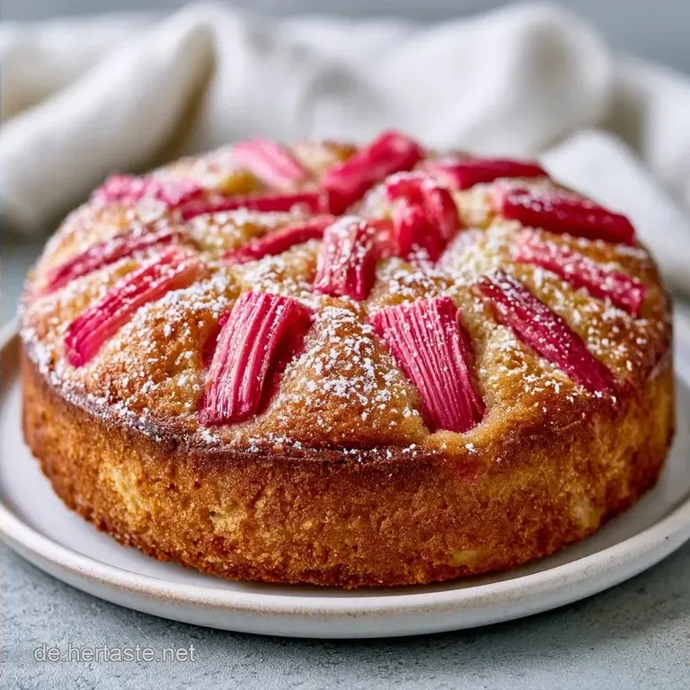 Omas Saftiger Rhabarberkuchen: Luftig & Frisch