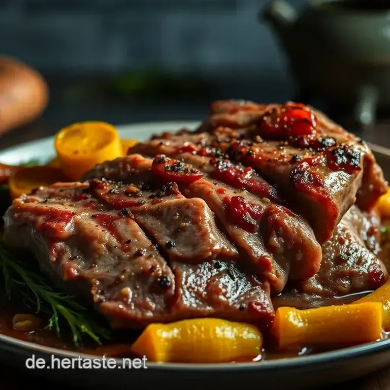 Saftiger Rinderbraten im Ofenmeister: Herzhaft zart & aromatisch