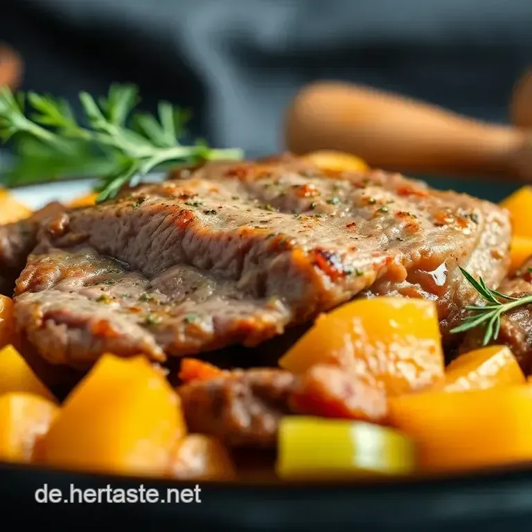 Saftiger Rinderbraten mit aromatischen Wurzeln