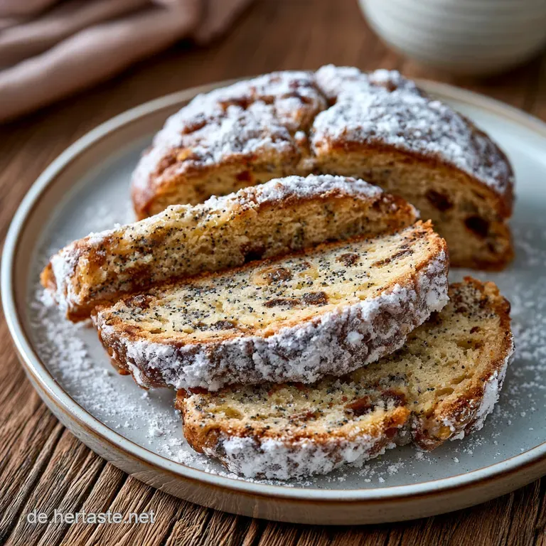 Saftiger Weihnachts Mohnstollen: Traditionell