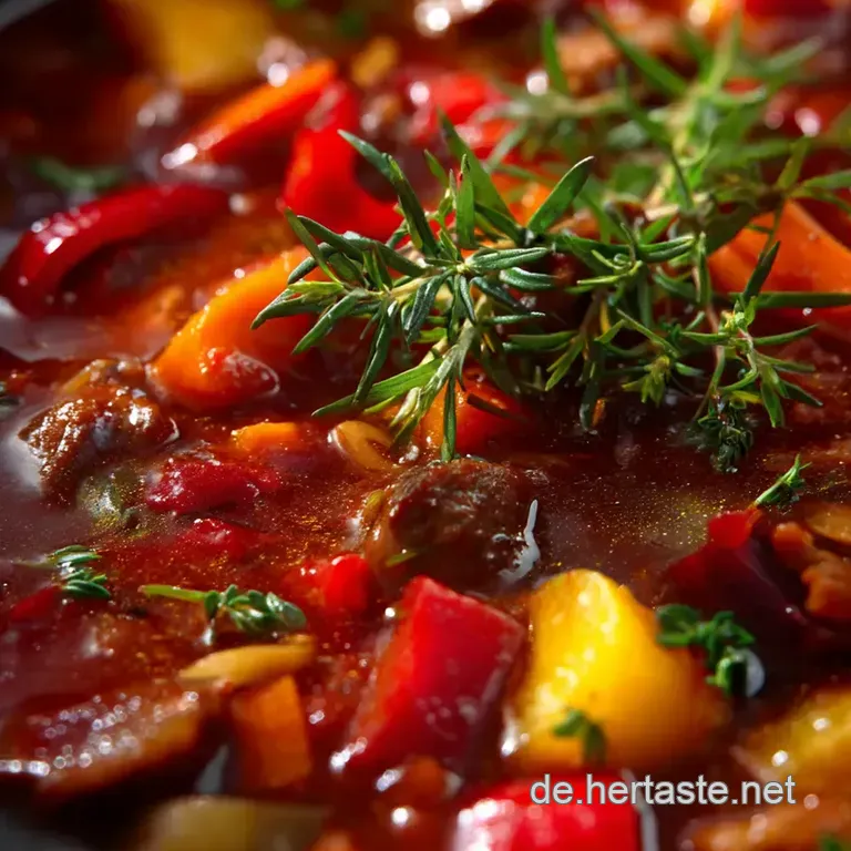 Saftiges Wildgulasch Nach J&auml;ger Art presentation