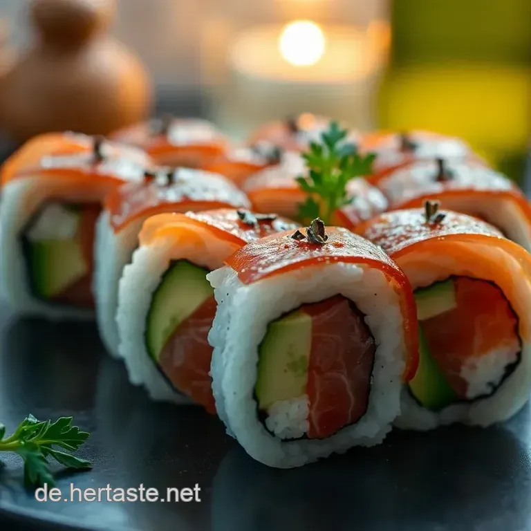 Sake Maki: K&ouml;stliche Lachs-Maki-Rollen