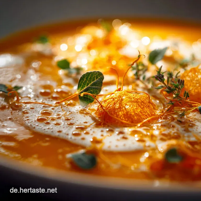 K&uuml;rbissuppe: Die Samtig-Cremige Hokkaido Herbstsuppe presentation