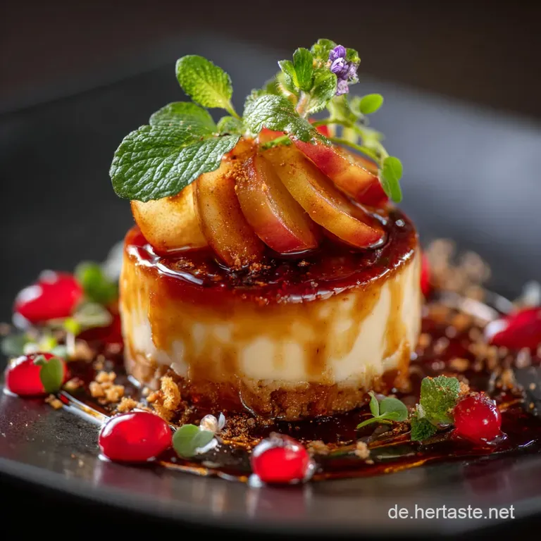 Schichtdessert Mit Karamellisierten &Auml;pfeln Ein Cremiger Apfeltraum Im Glas presentation
