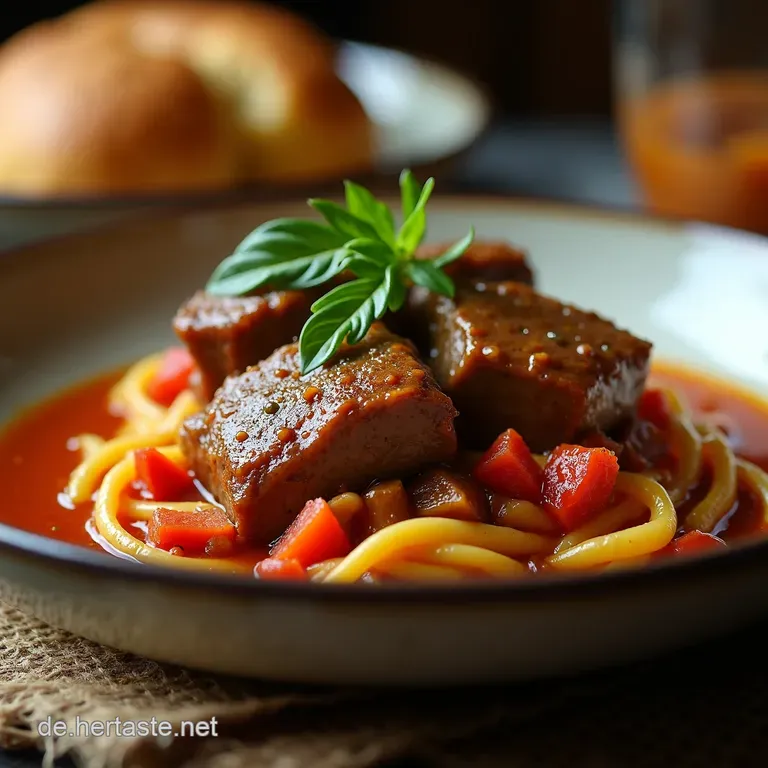 Schmachtendes Slow Cooker Osso Buco presentation
