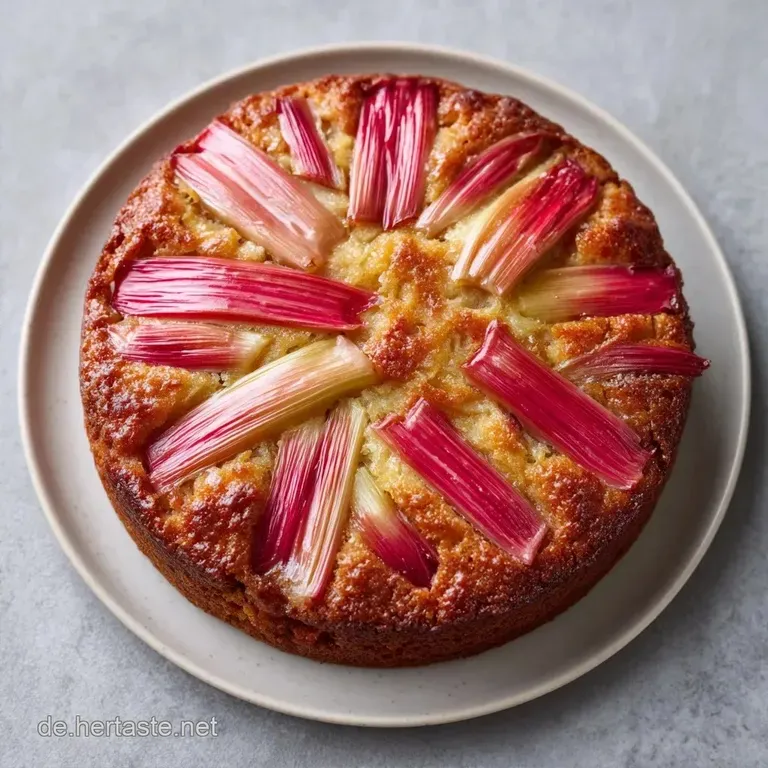 Schmandkuchen mit Rhabarber: Saftig & Samtig