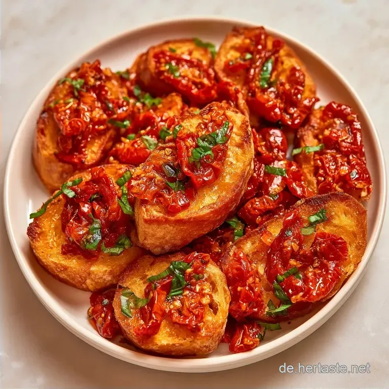 Schnelle Crostini mit getrockneten Tomaten in 20 Minuten