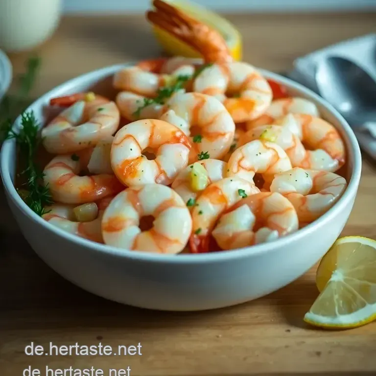 Shrimps in Knoblauchbutter Mit Zitrone Und Petersilie presentation