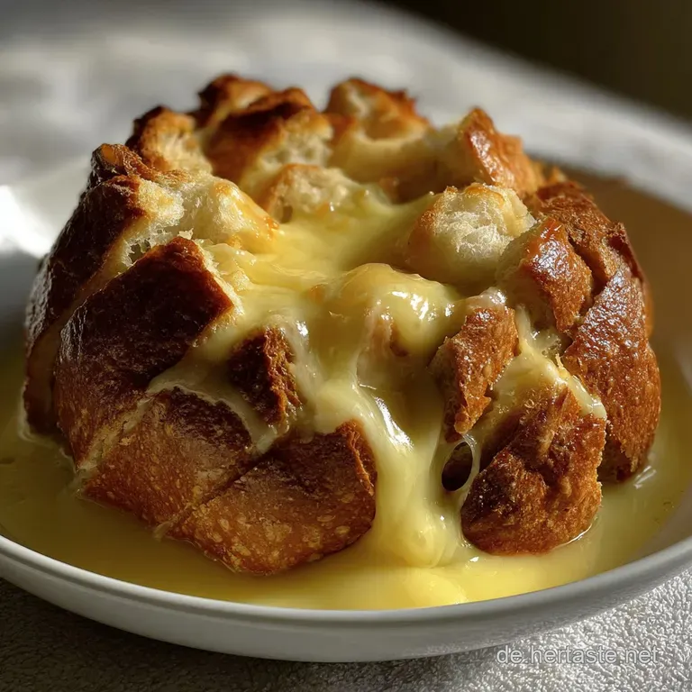 Rustikales K&auml;sefondue im Sauerteig-Laib