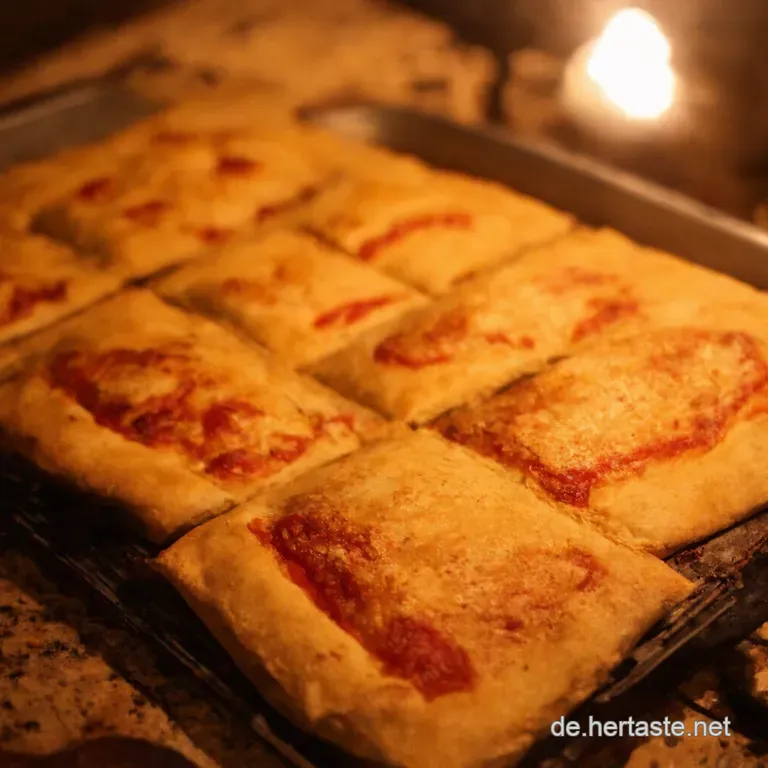 Silvester Knallbonbons Flammkuchentaschen Aus Bl&auml;tterteig presentation