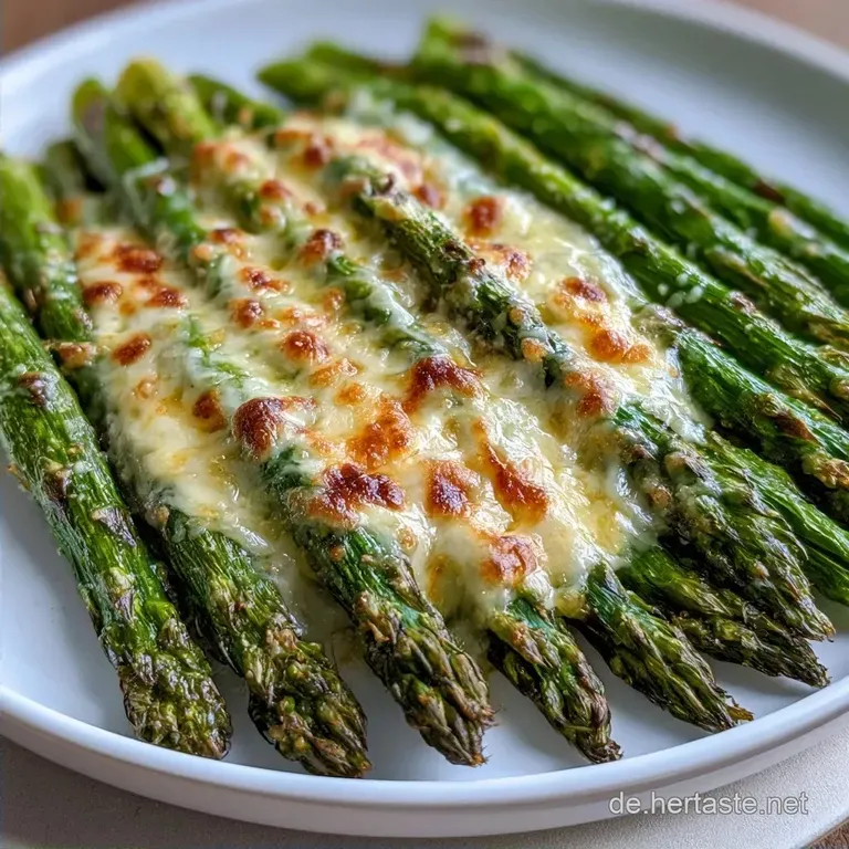 Gr&uuml;ner Spargel Mit Parmesan &Uuml;berbacken