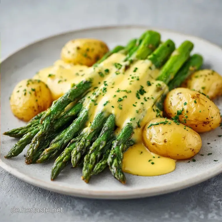 Wei&szlig;er Spargel Mit Sauce Hollandaise & Kartoffeln