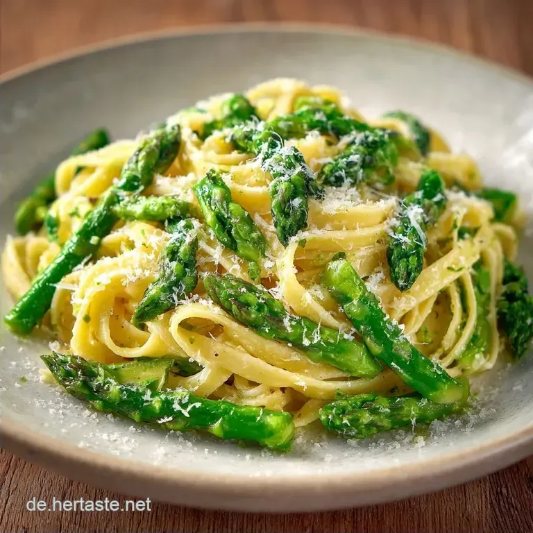 Spargel Gerichte: Pasta mit Zitrone & Parmesan