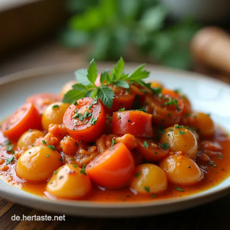 Sonnentage auf dem Teller Herzhafte Stangenbohnen in aromatischer Tomatensauce