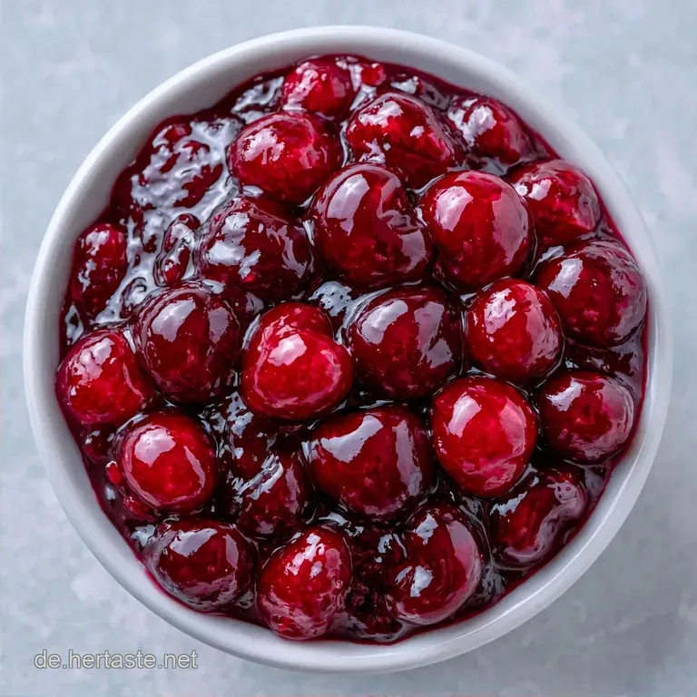 Hausgemachtes S&uuml;&szlig;kirschen Konfit&uuml;re Rezept