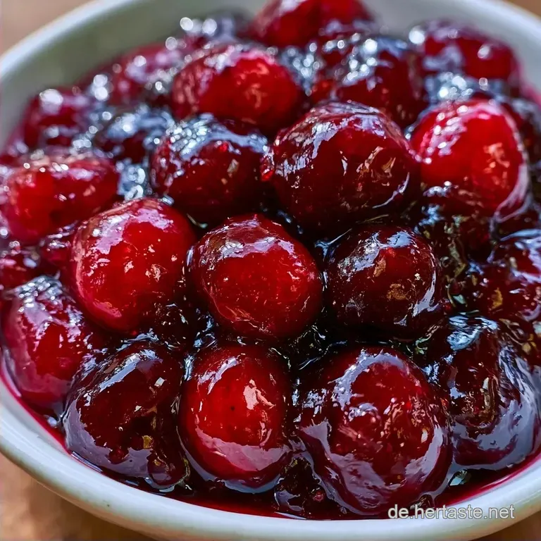 S&uuml;&szlig;kirschen Marmelade Rezept mit Zitronensaft