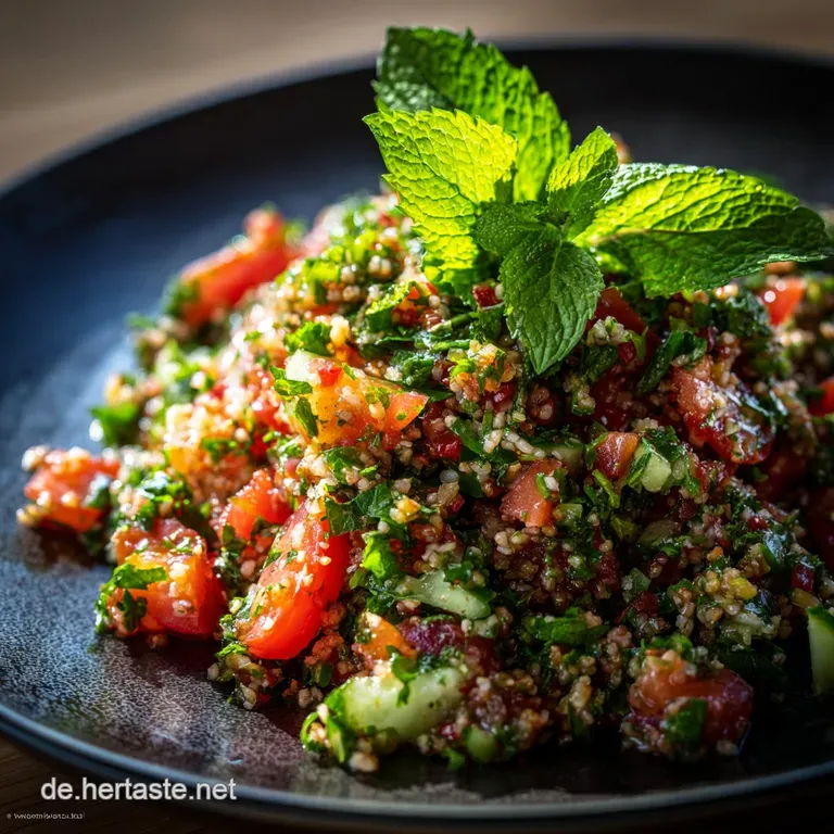 Bulgursalat Deluxe Tabbouleh Trifft Mittelmeer Schnell Frisch presentation