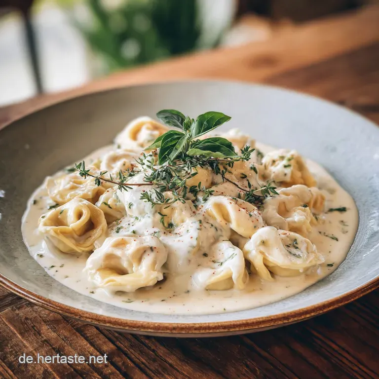 Tortellini mit Sahneso&szlig;e: Samtig Cremig