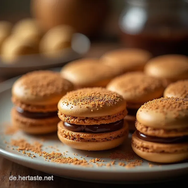 Traditionelle Deutsche Haselnussmakronen Auf Oblaten presentation