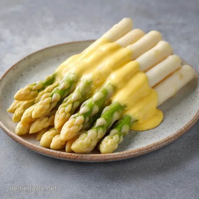 Eine gro&szlig;e Platte mit dampfenden, wei&szlig;en Spargelspitzen, getoppt mit geschmolzener Butter und feiner Kr&auml;utergarnitur.