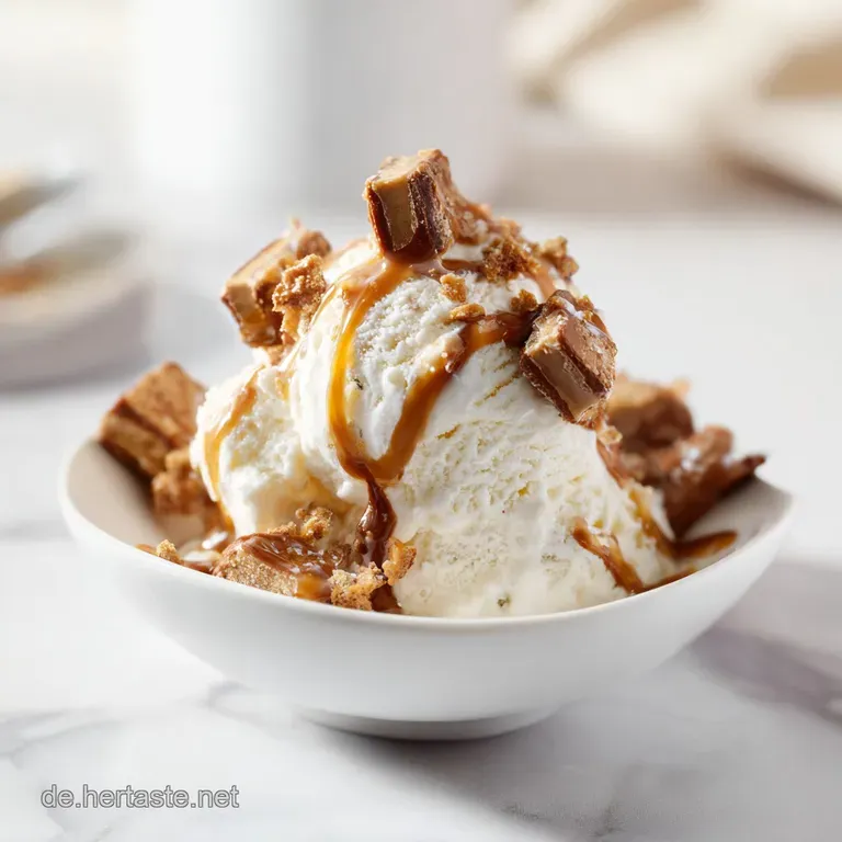 Twix Eis: Samtige Vanille-Basis