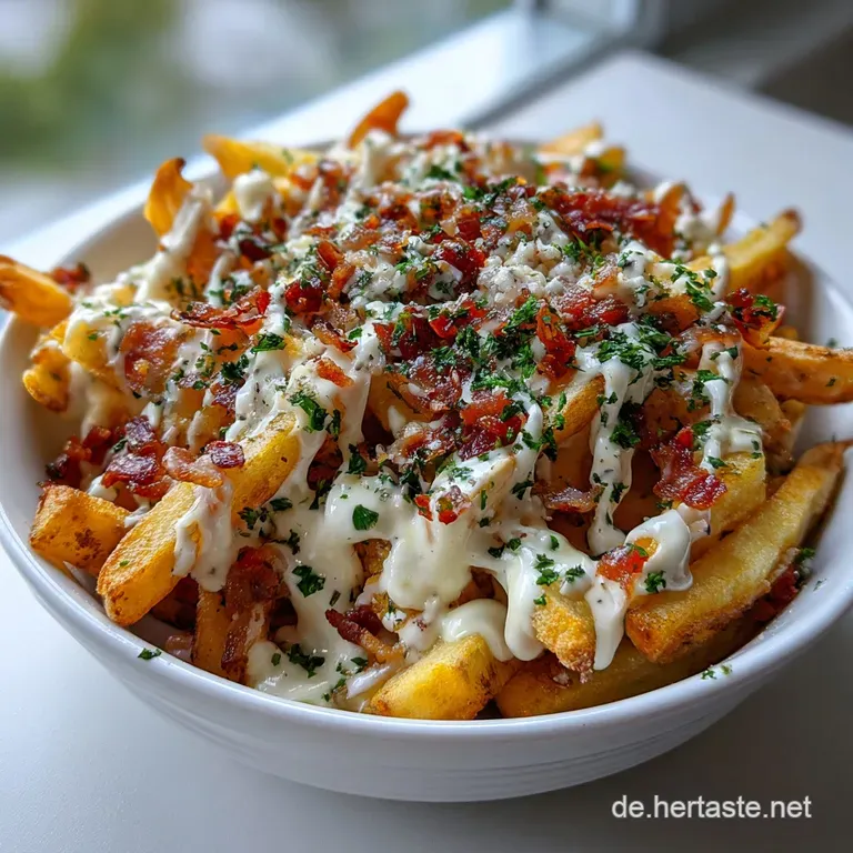 &Uuml;berbackene Pommes: Herzhaft und K&auml;sig