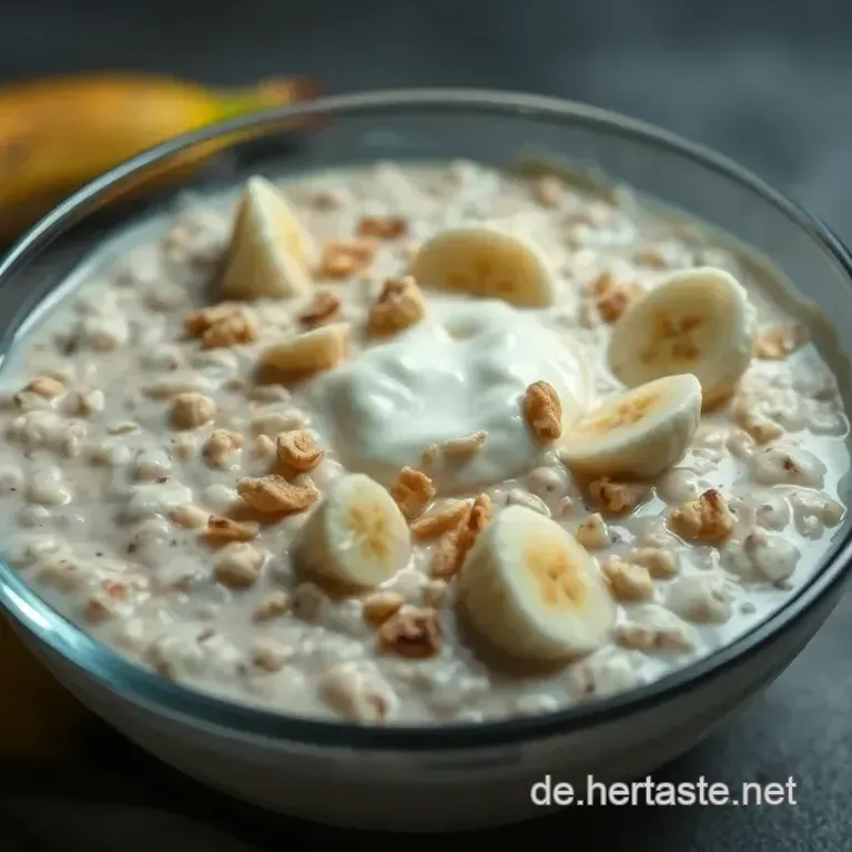 &Uuml;bernacht-Haferflocken mit Joghurt: Ein einfaches Fr&uuml;hst&uuml;ck voller Geschmack!