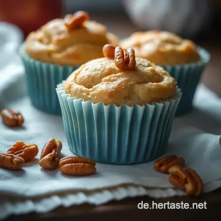 Vegane Apfelmuffins Mit Zimt Und Waln&uuml;ssen presentation