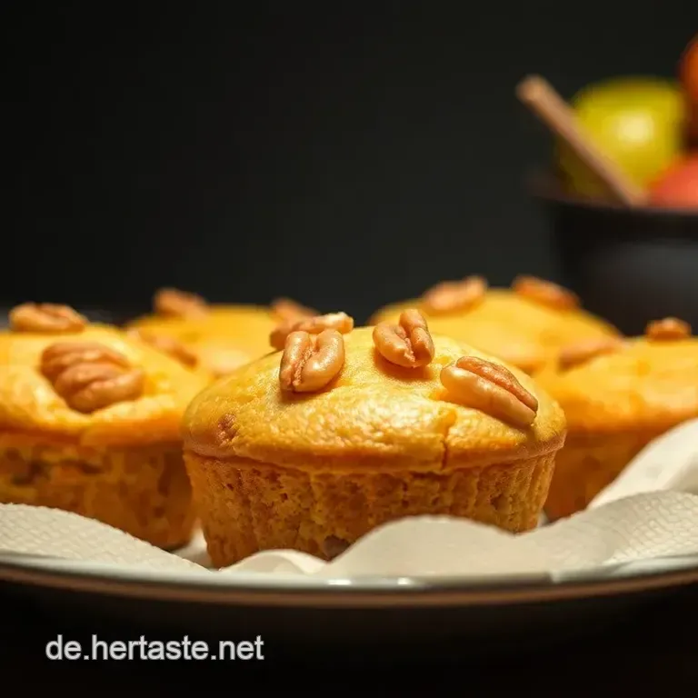Vegane Apfelmuffins mit Zimt und Waln&uuml;ssen
