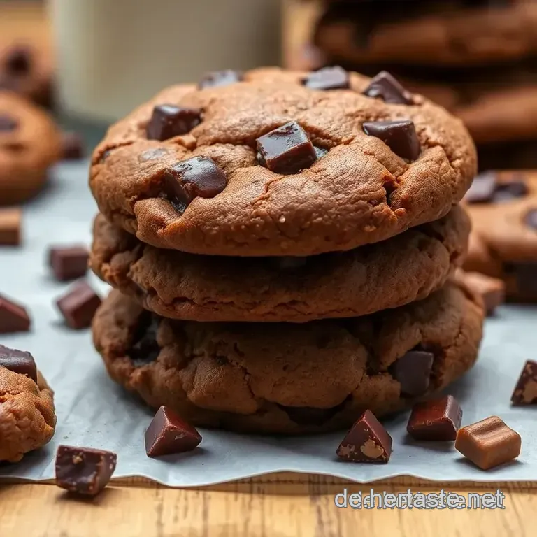 Vegane Chocolate Chunk Cookies: Knusprig & K&ouml;stlich presentation