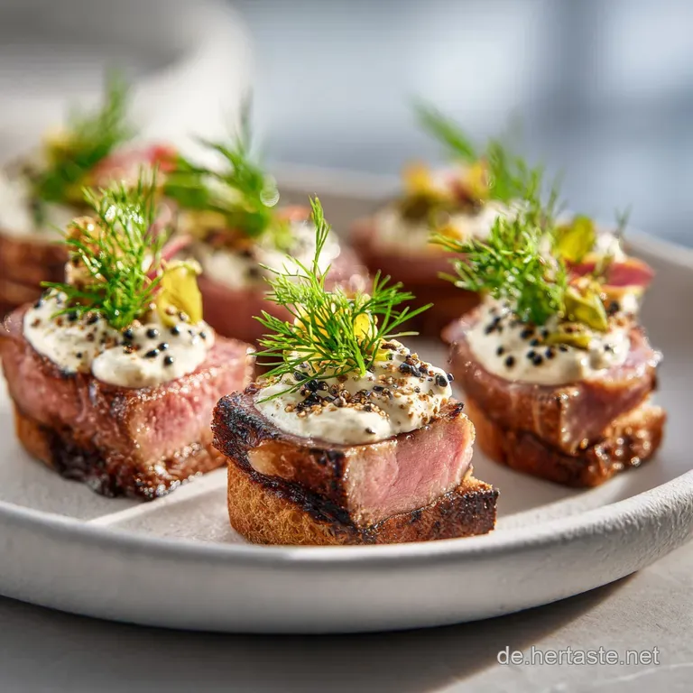 Elegant plate of chilled veal, creamy tuna sauce glistening. Garnished capers and fresh parsley. Ready to eat.