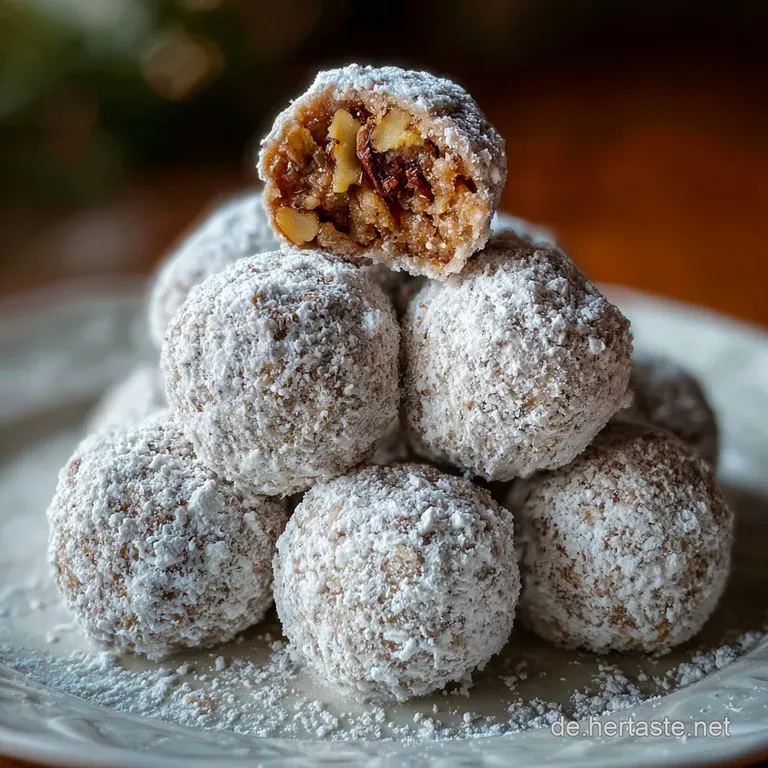 Walnuss Schneeb&auml;lle: Butterzart & Ohne Eier