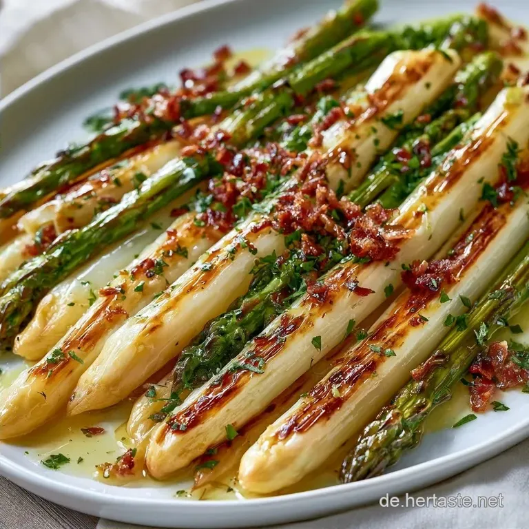 Wei&szlig;er Spargel Pfanne Rezept: Knusprig und Goldbraun