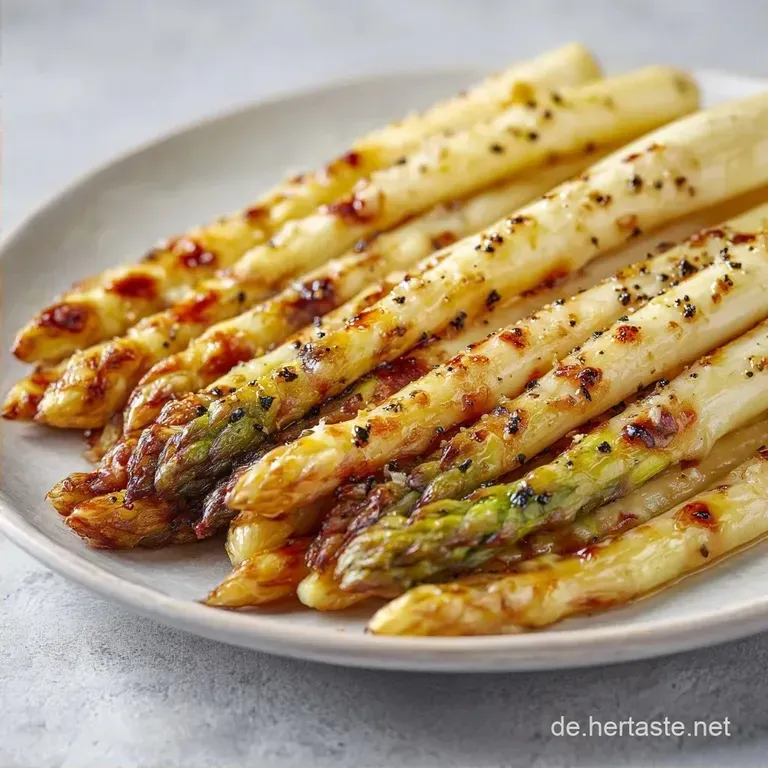Wei&szlig;er Spargel Backofen: Zart und Goldbraun