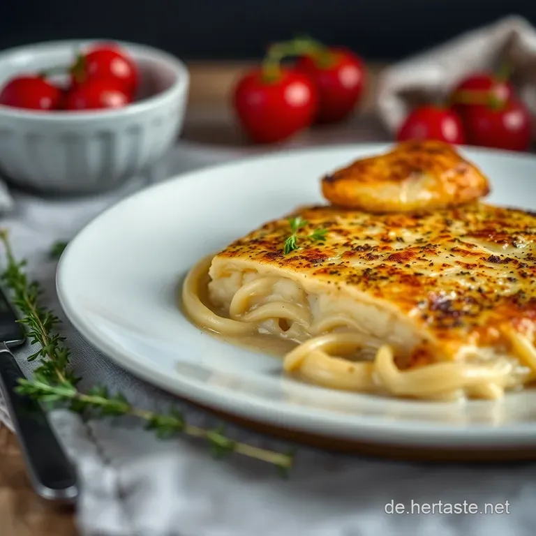 Zanderfilet mit Knusperhaut auf Kartoffel-Lauch-Tr&auml;umchen und Zitronen-Kapern-Kick