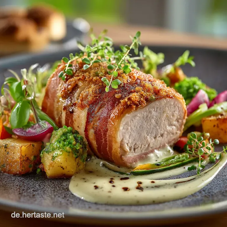 Der Klassiker Zartes Schweinefilet Im Knusprigen Speckmantel presentation