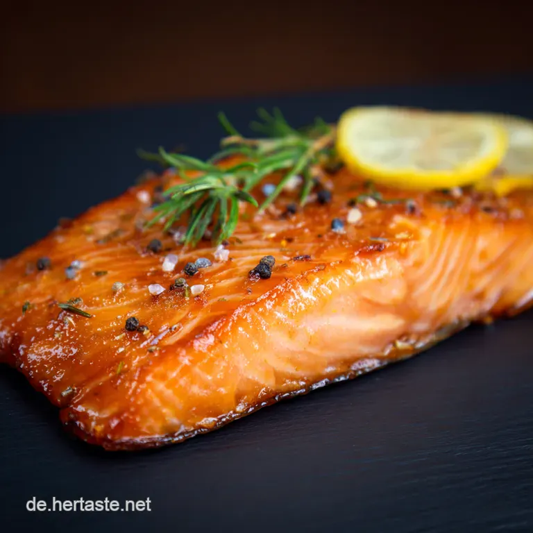 Zitronen-Kr&auml;uter Lachs Marinade presentation