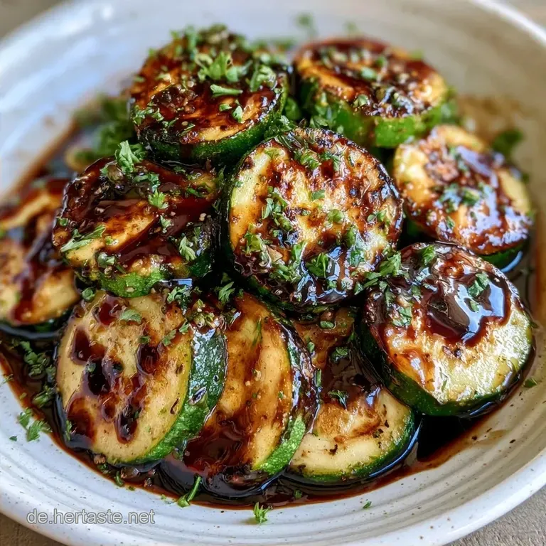 Mediterrane Zucchini-Antipasti mit Balsamico