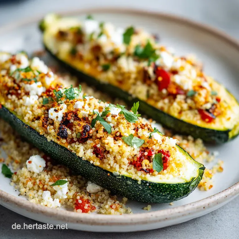 Zucchini Gef&uuml;llt Vegetarisch mit Couscous