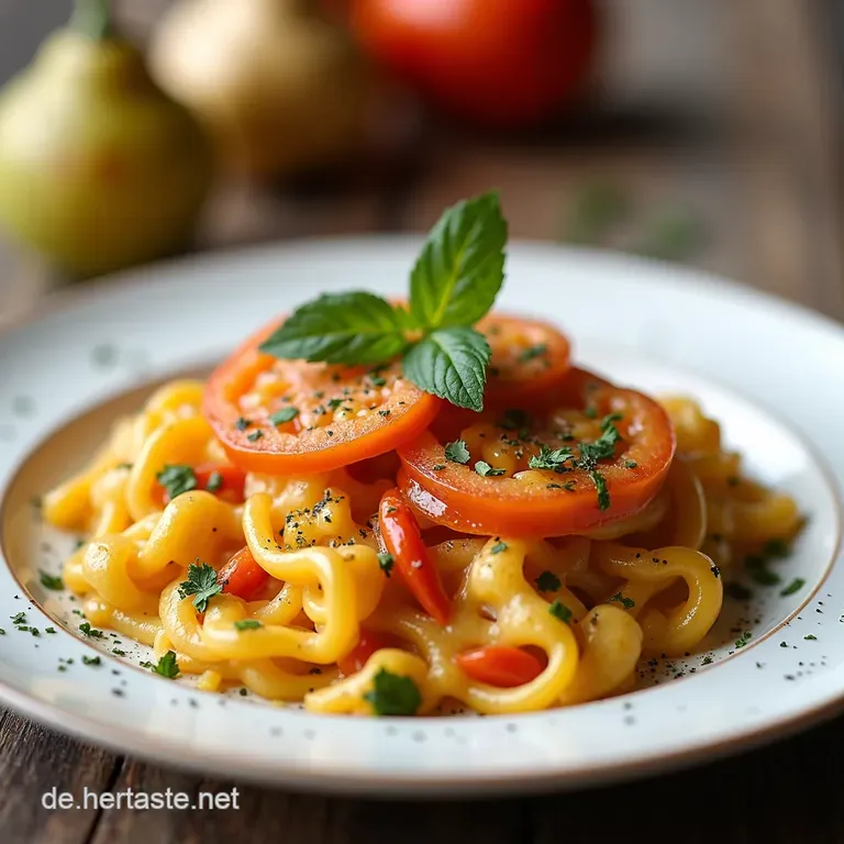 Zucchininudeln mit Garnelen in ZitronenKnoblauchSo&szlig;e