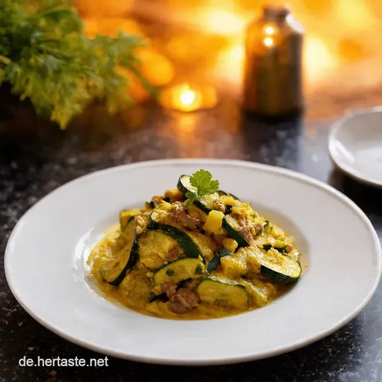 Zucchinischiffchen Mit Hackfleischf&uuml;llung presentation