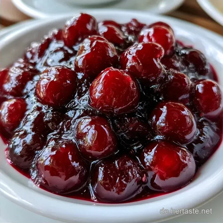 Zuckerfreie Kirschmarmelade mit Agar-Agar