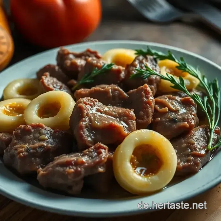 Zwiebelrostbraten mit karamellisierten Zwiebeln